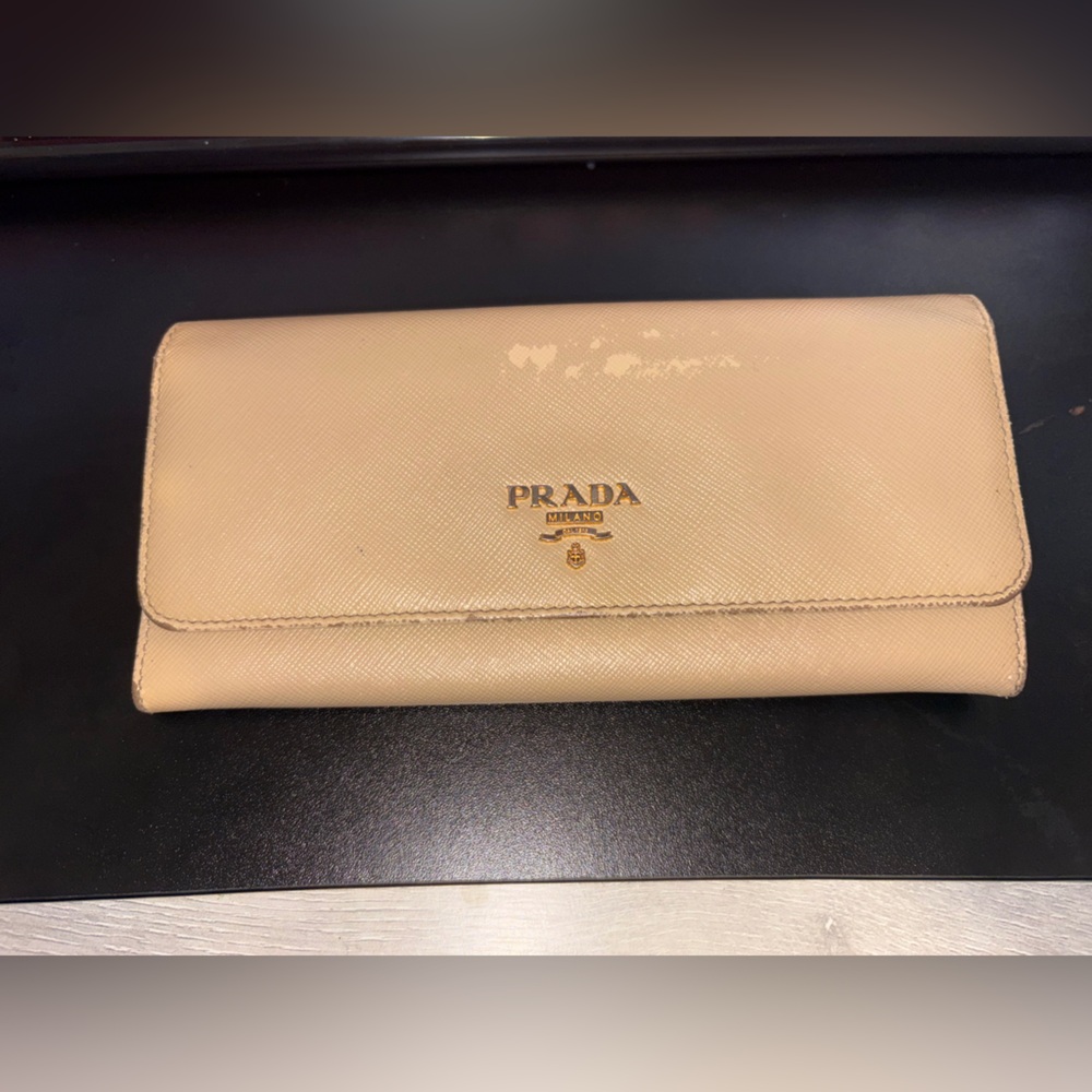 Prada Saffiano leather continental wallet